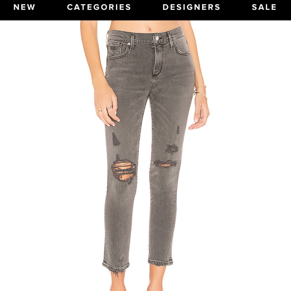 NWT AGOLDE Sophie High Rise Crop Jeans